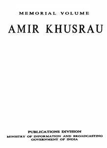 Amir Khusrau Memorial Volume