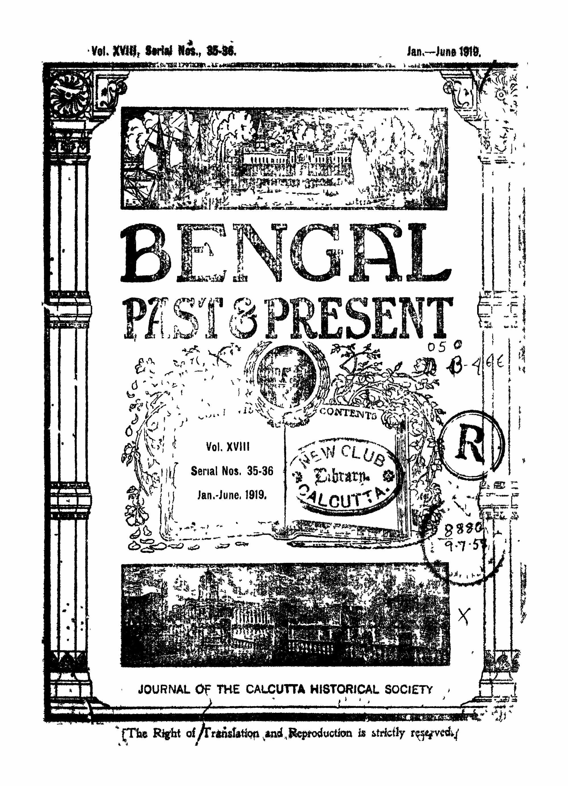 Bengal Past And Present