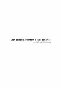 Each Person's Ornament Is Their Behavior From Bedil's Book Of Hemistiches