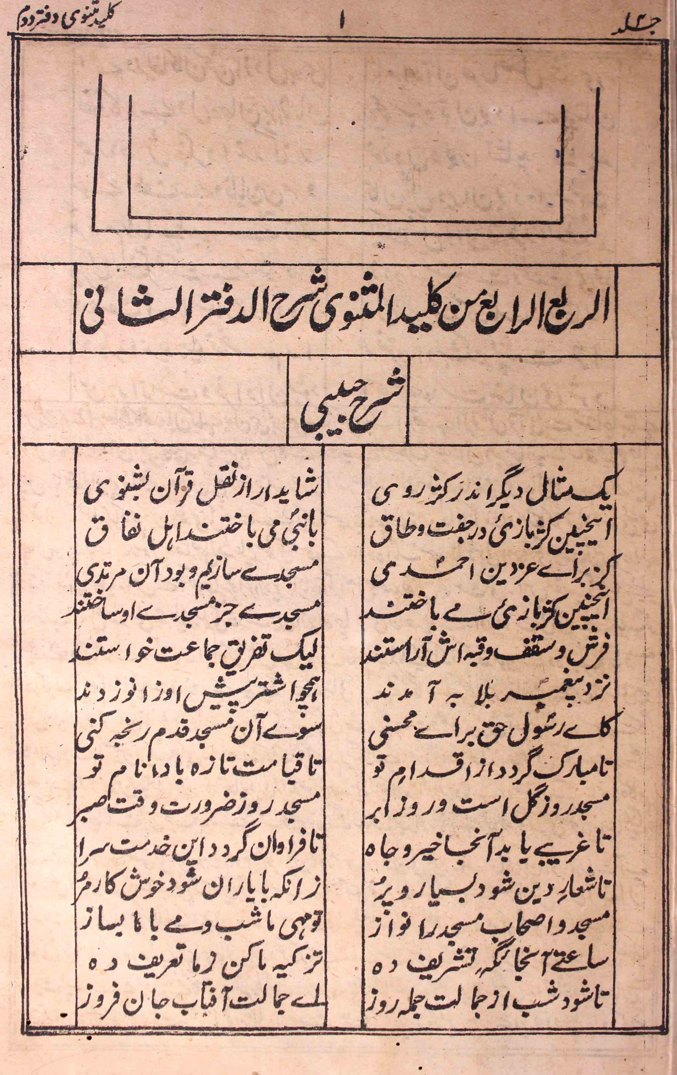 kaleed-e-masnavi sharh-e-masnavi-e-maanavi daftar 2nd