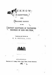 Lucknow A Gazetteer