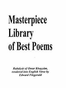 Masterpiece Library Of Best Poems