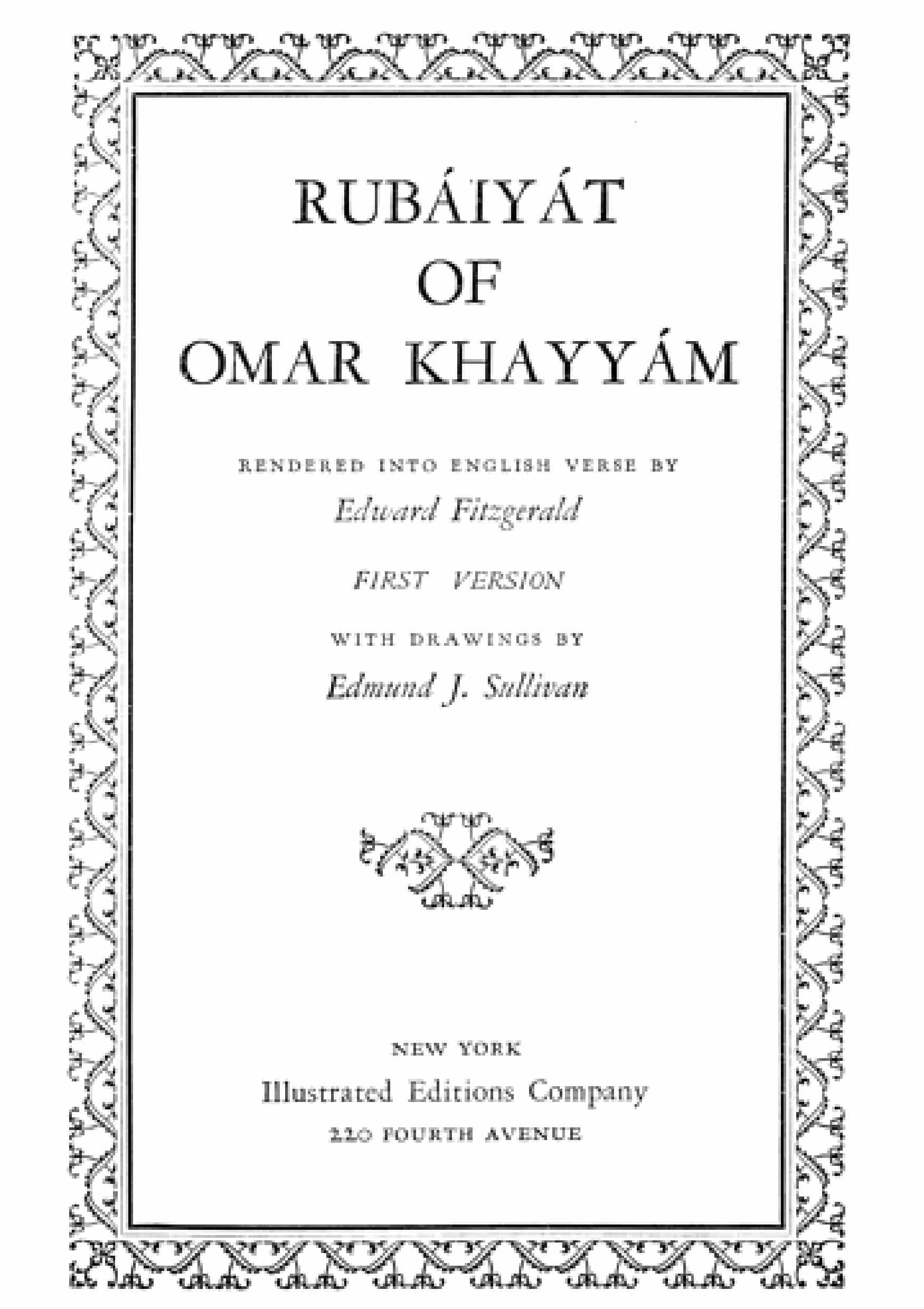 Rubaiyat of Omar Khayyam