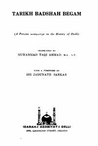 tareekh-e-badshah begam