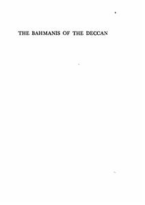 The Bahmanis Of The Deccan