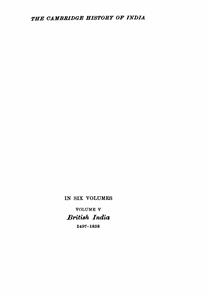 The Cambridge History Of India