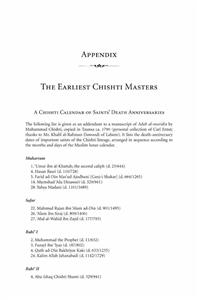 The Earliest Chishti Masters