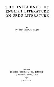 the influence of english literature on urdu literature